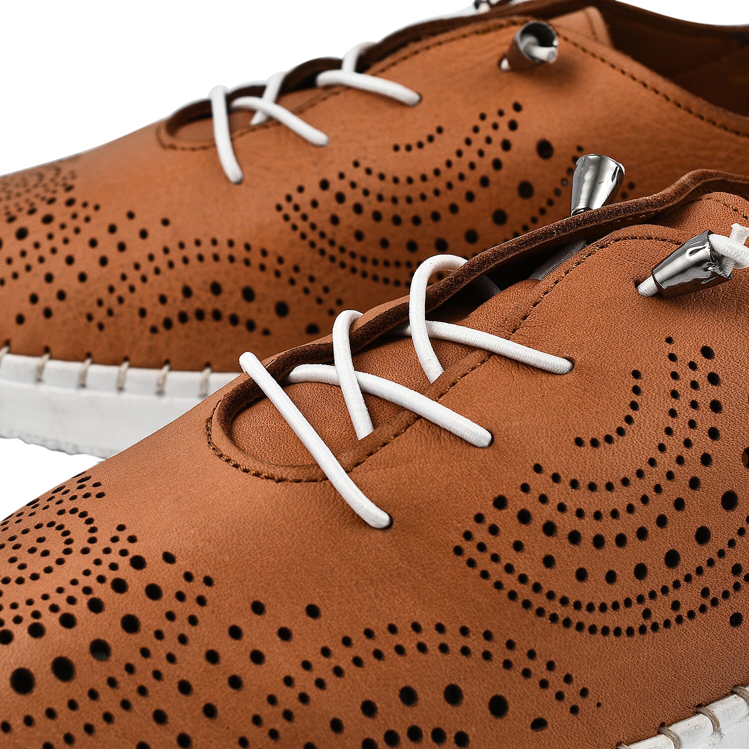 LOTUS Womens Katya Leather Trainers (Size 3) - Green