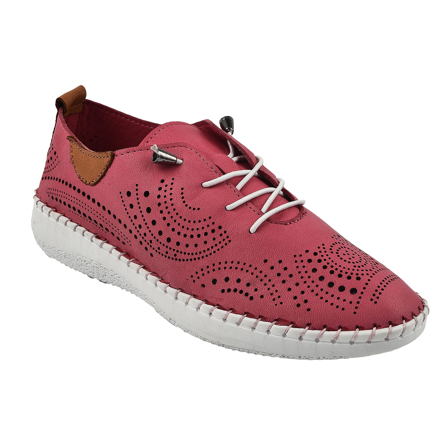 LOTUS Womens Katya Leather Trainers (Size 5) - Pink