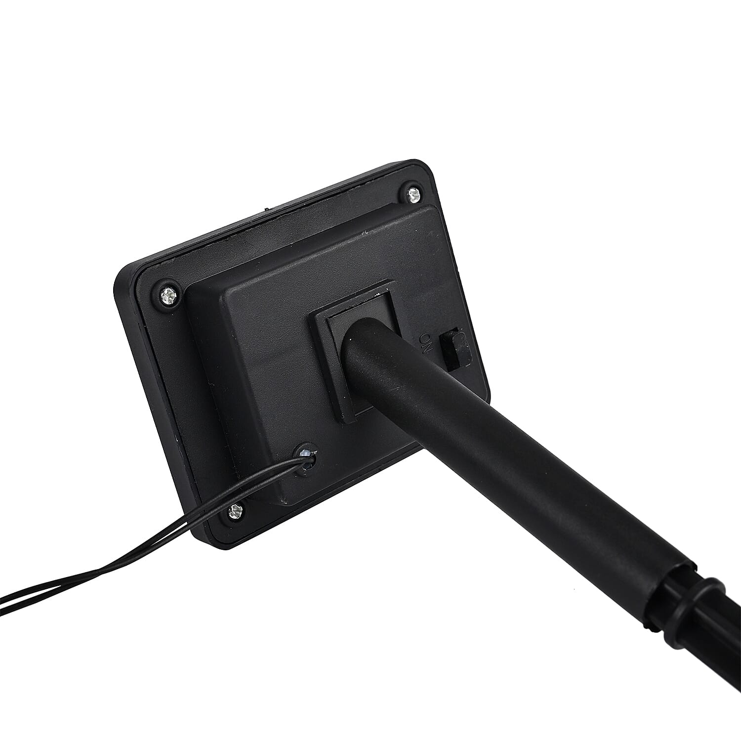 Set of 5 Solar Christmas Snowflake Pattern Garden Stake Green LED Light