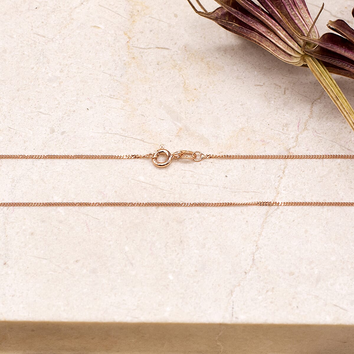 9K Rose Gold  Chain (Size - 24),  Gold Wt. 1.7 Gms