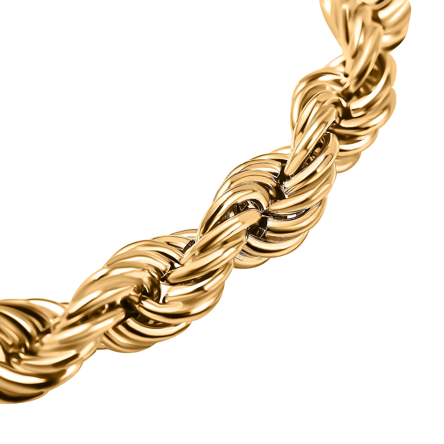 Italian Made - 9K Yellow Gold Rope Bracelet (Size - 8.25), Gold Wt. 7.00 Gms