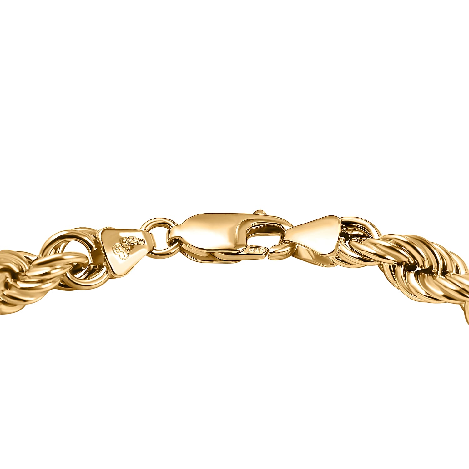 Italian Made - 9K Yellow Gold Rope Bracelet (Size - 8.25), Gold Wt. 7.00 Gms
