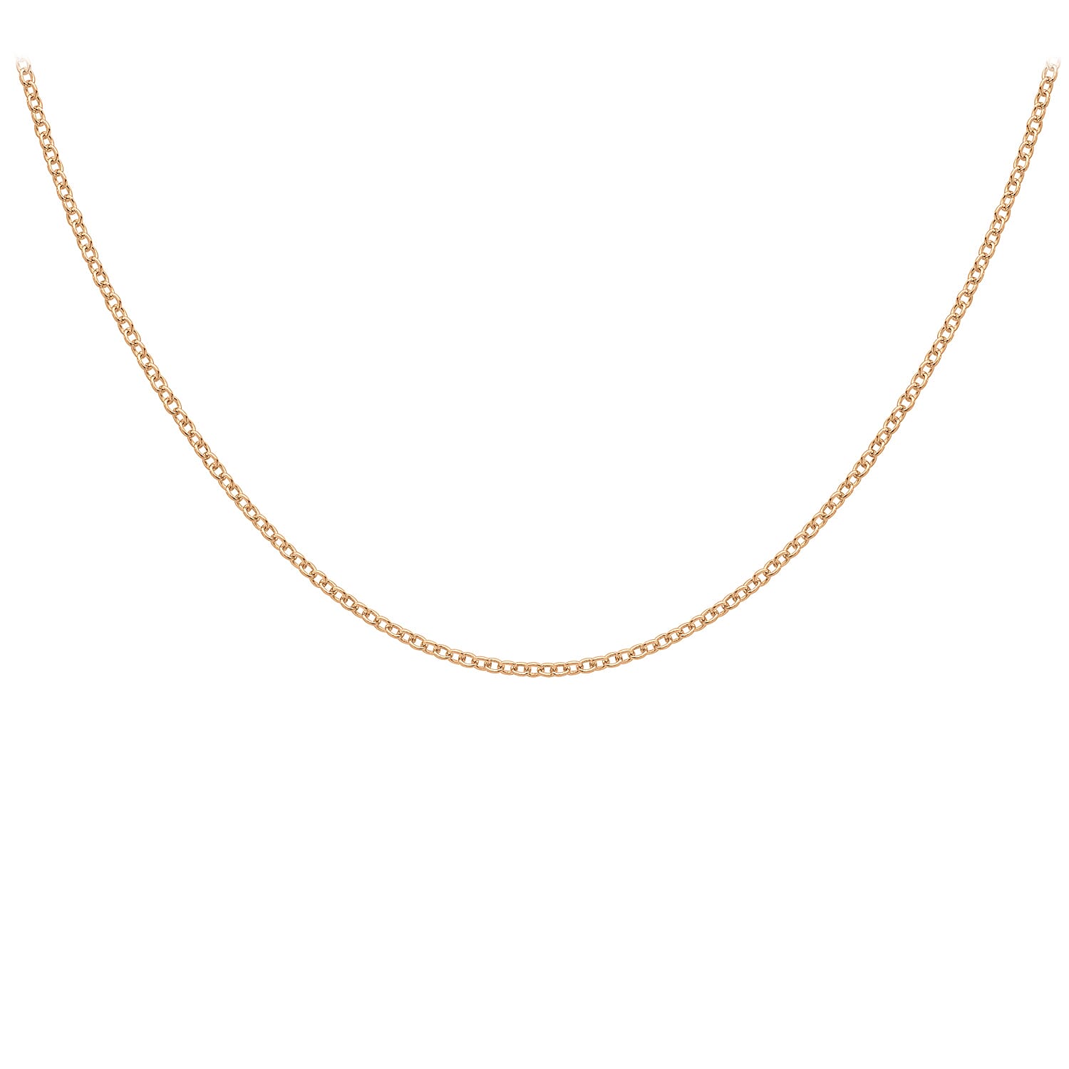 9K Rose Gold  Chain (Size - 18),  Gold Wt. 1.9 Gms