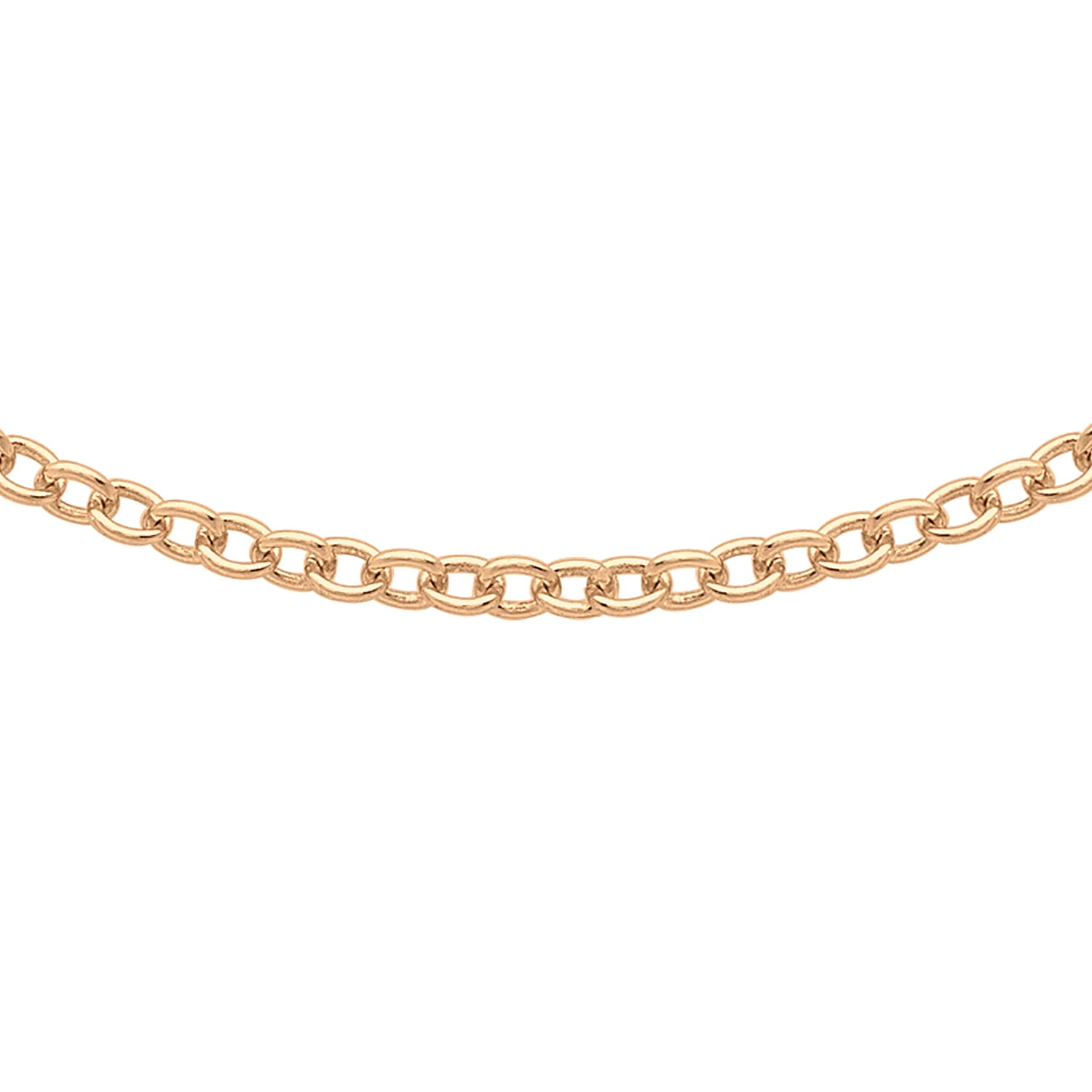 9K Rose Gold  Chain (Size - 18),  Gold Wt. 1.9 Gms