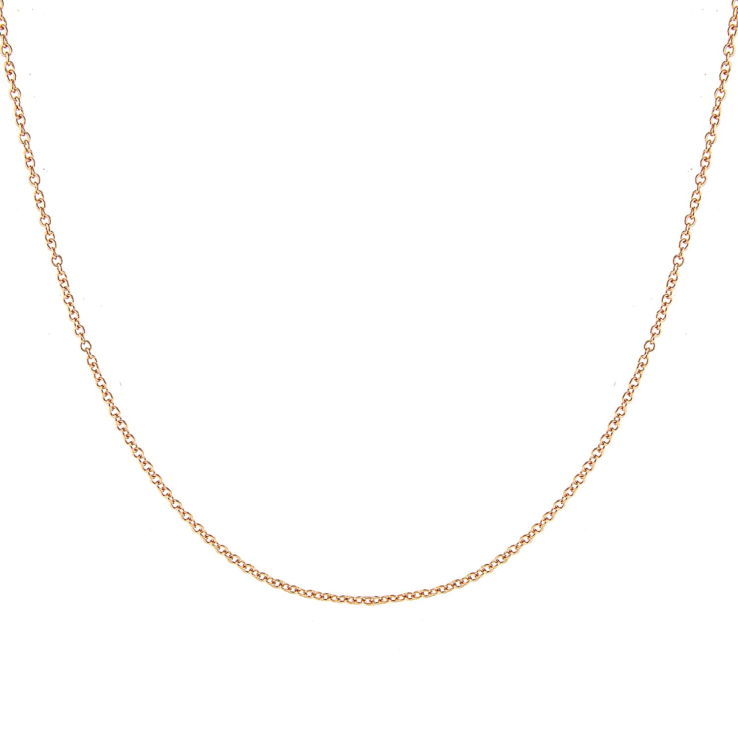 9K Rose Gold  Chain (Size - 16),  Gold Wt. 1.7 Gms