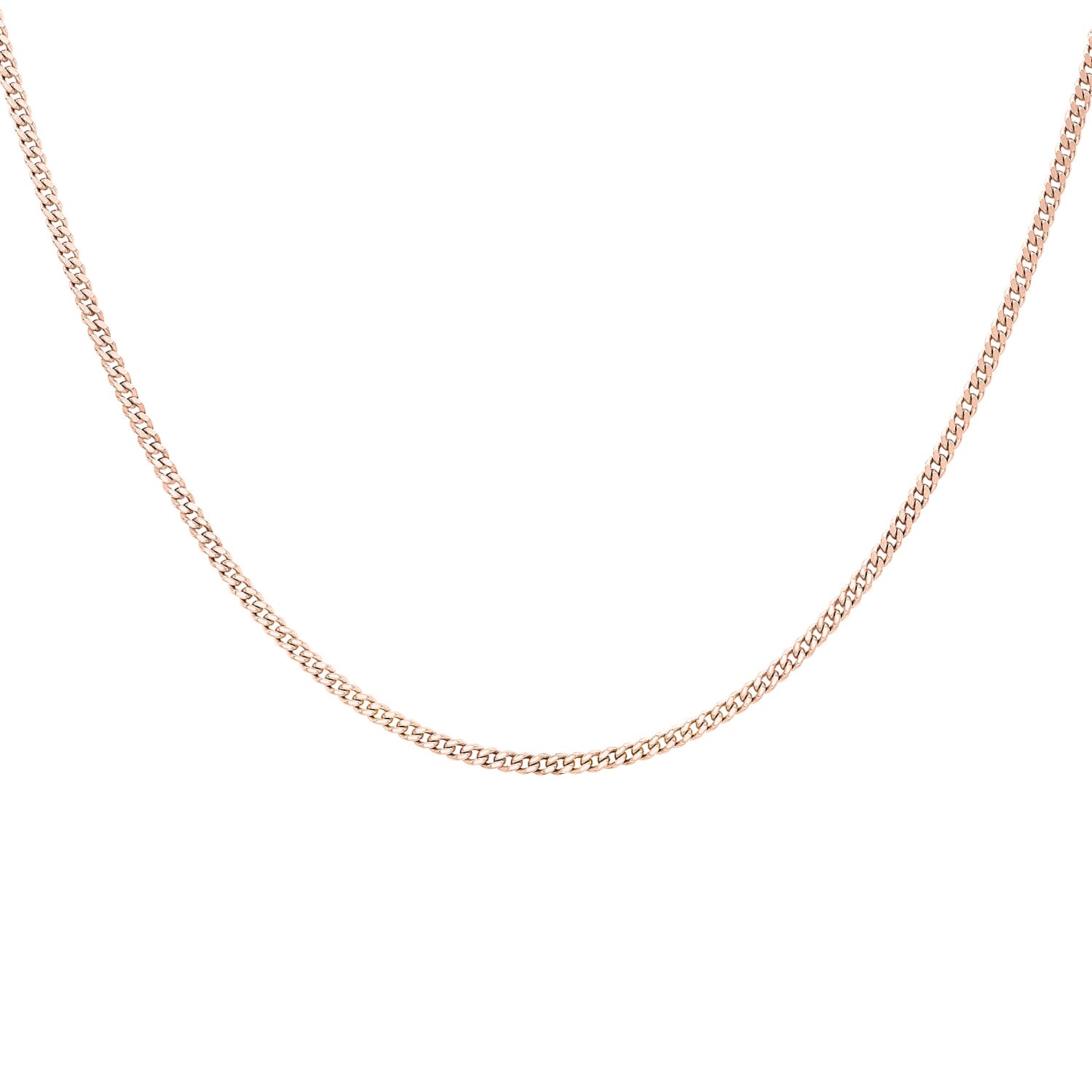 9K Rose Gold  Chain (Size - 18),  Gold Wt. 0.5 Gms