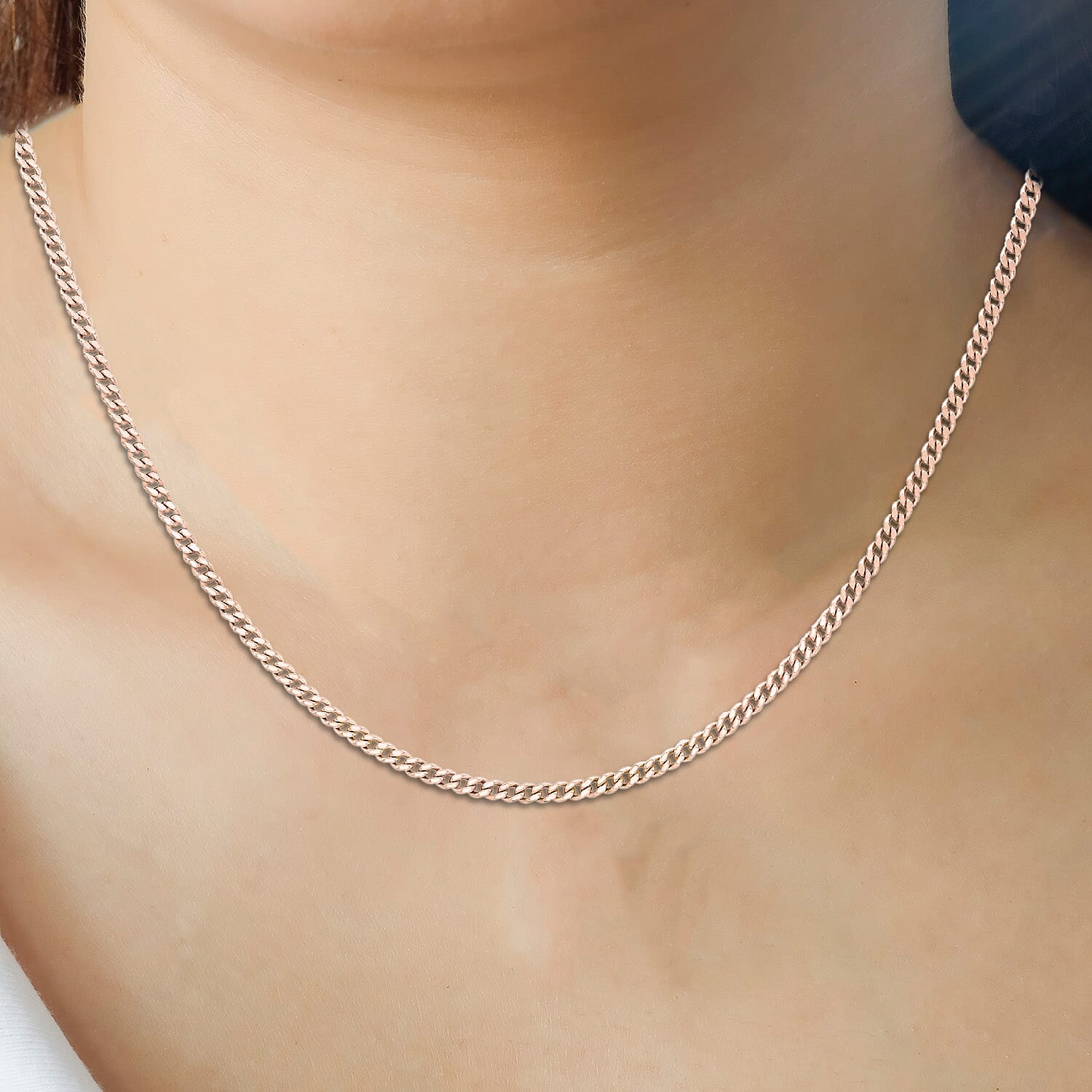 9K Rose Gold Chain (Size - 20), Gold Wt. 2.8 Gms 9K Rose Gold Chain (Size - 20), Gold Wt. 2.8 Gms