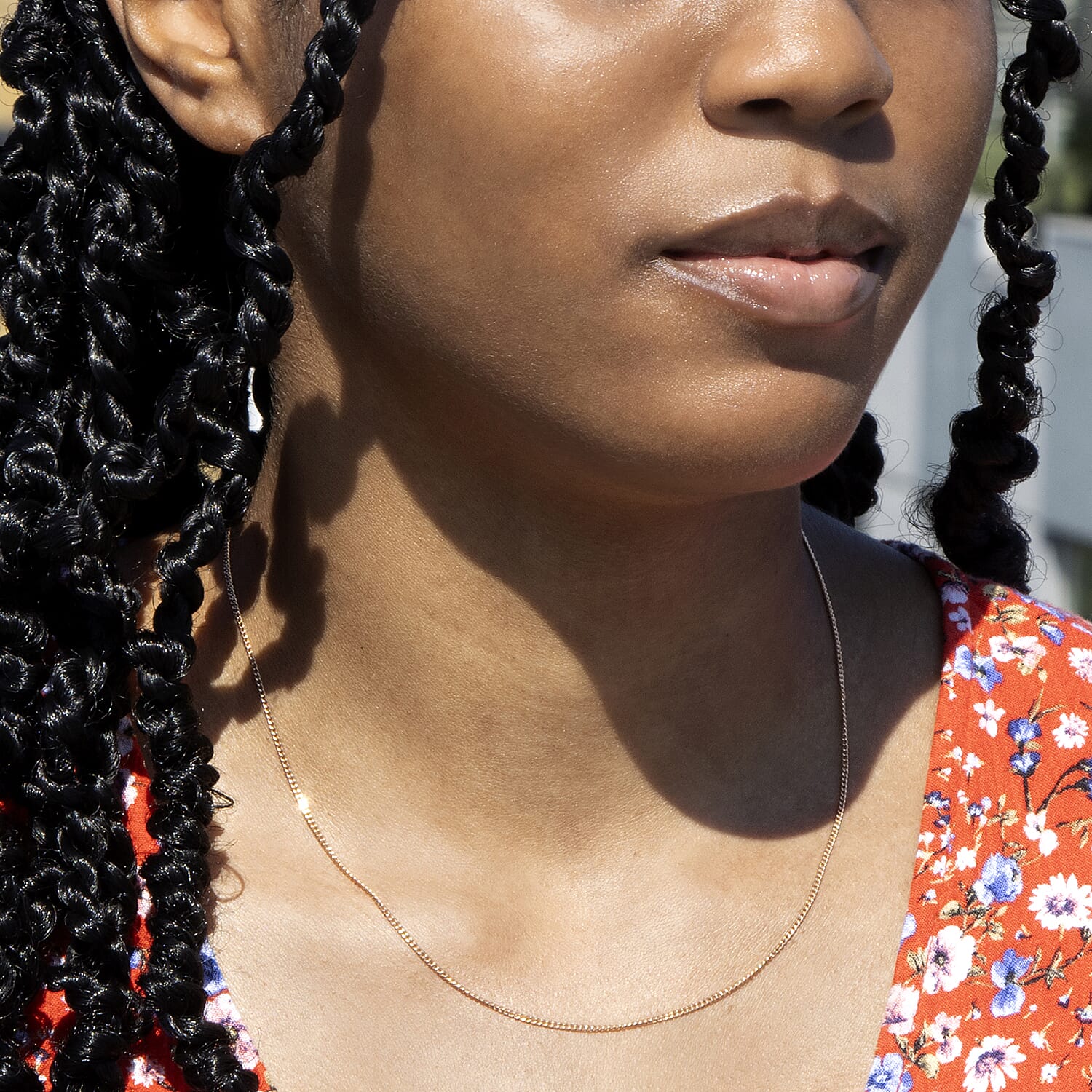 9K Rose Gold  Chain (Size - 18),  Gold Wt. 2.5 Gms