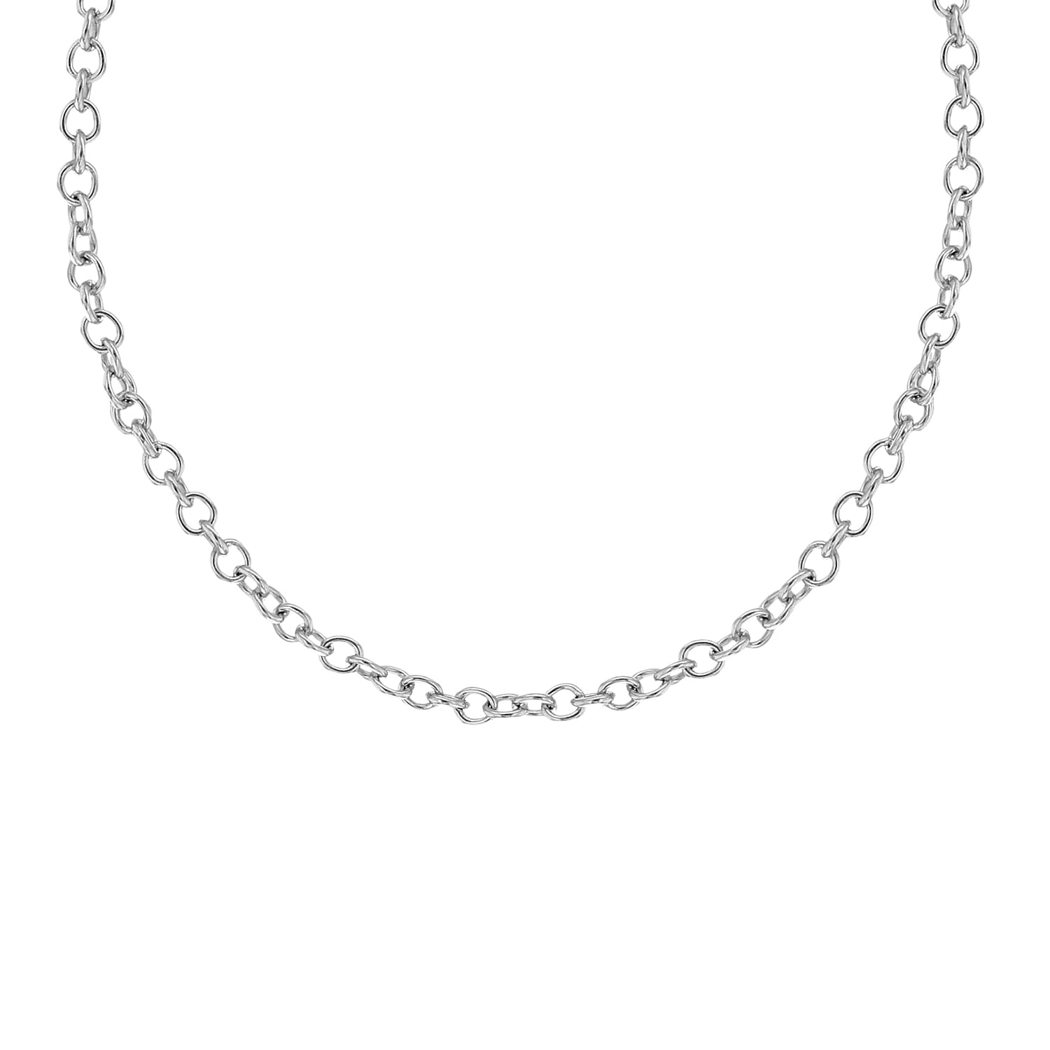 9K White Gold  Chain (Size - 16),  Gold Wt. 1.8 Gms