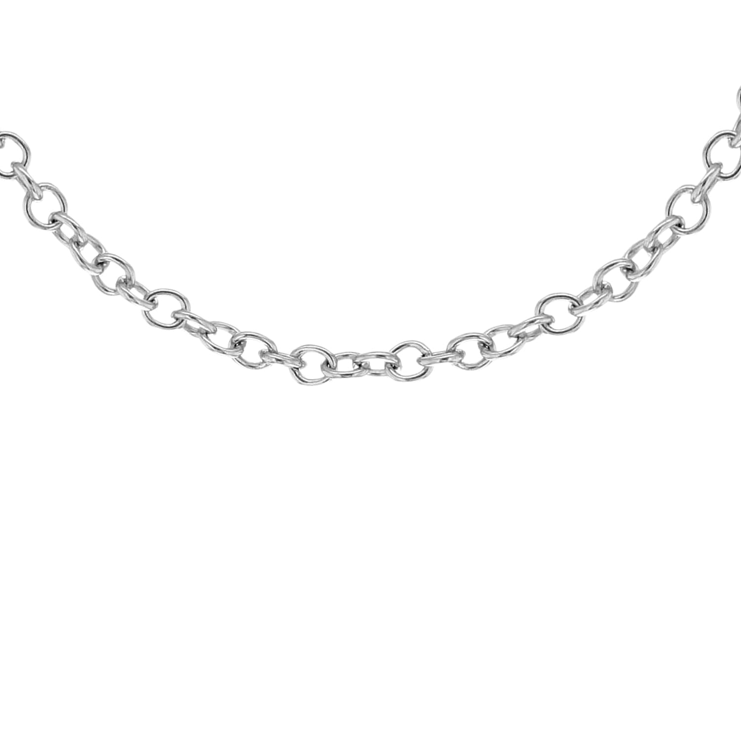 9K White Gold  Chain (Size - 16),  Gold Wt. 1.8 Gms