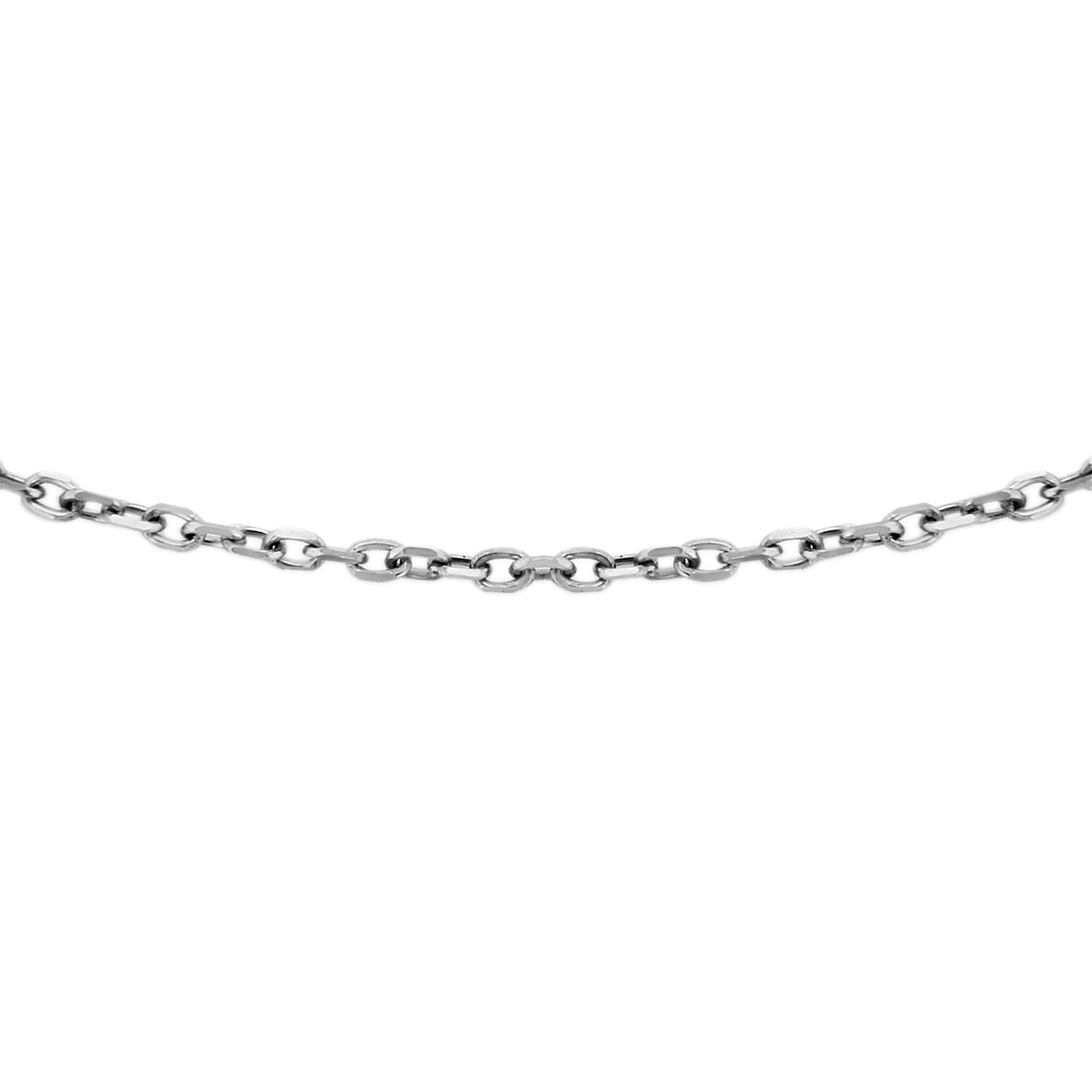 9K White Gold  Chain (Size - 20),  Gold Wt. 1.9 Gms