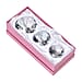 Set of 3 Diamond Decorative Crystal (Size 5-6-8 cm) - White