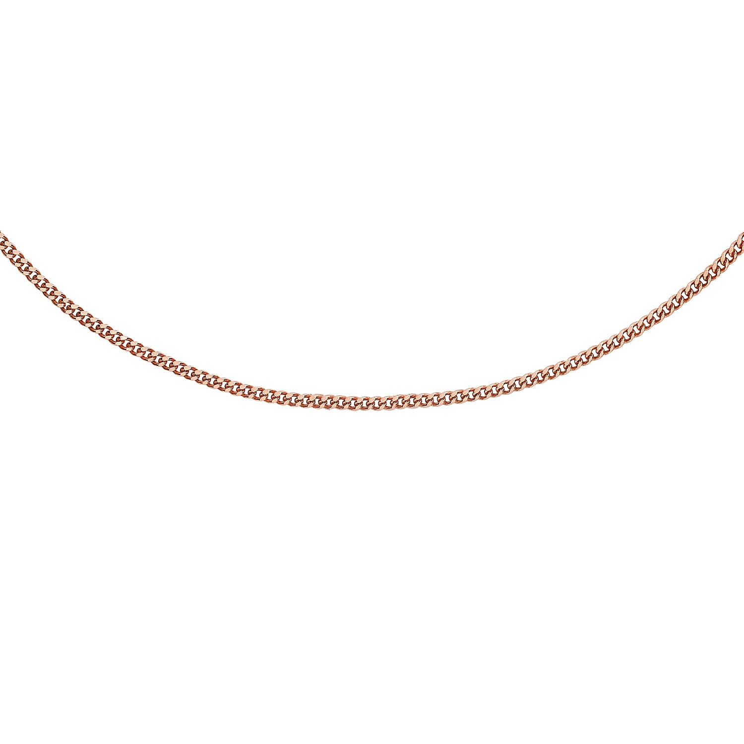 9K Rose Gold Chain (Size - 24), Gold Wt. 1 Gms 9K Rose Gold Chain (Size - 24), Gold Wt. 1 Gms