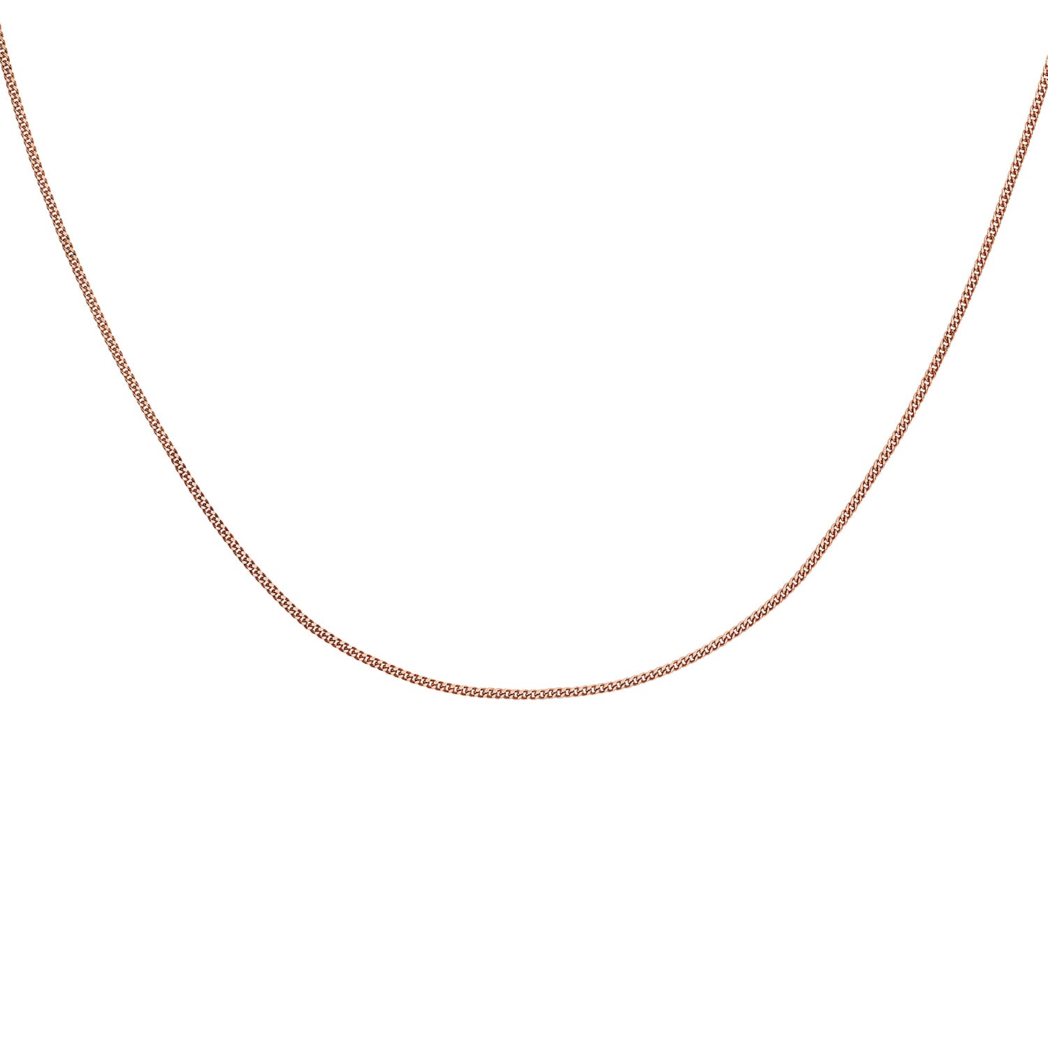 9K Rose Gold  Chain (Size - 20),  Gold Wt. 0.83 Gms