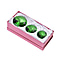 Set of 3 Diamond Decorative Crystal (Size 5-6-8 cm) - Green & White