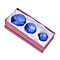 Set of 3 Diamond Decorative Crystal (Size 5-6-8 cm) - Blue