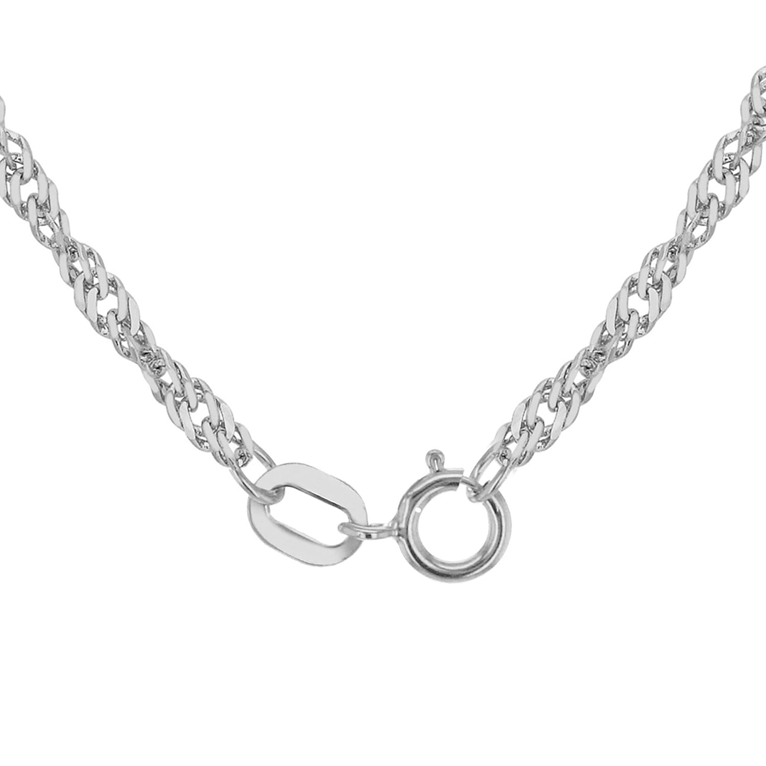 9K White Gold  Chain (Size - 18),  Gold Wt. 2.2 Gms