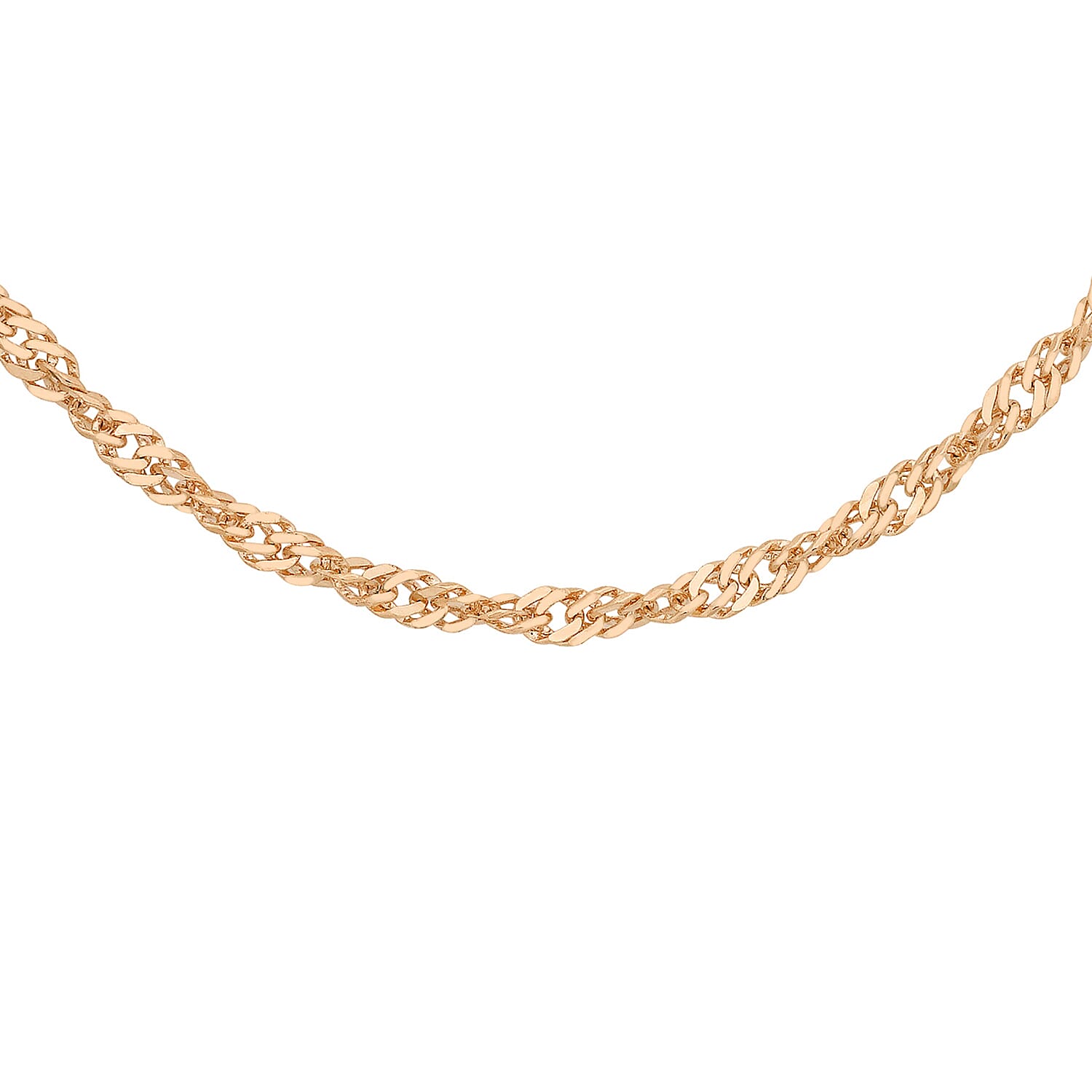 9K Rose Gold  Chain (Size - 18),  Gold Wt. 3.3 Gms