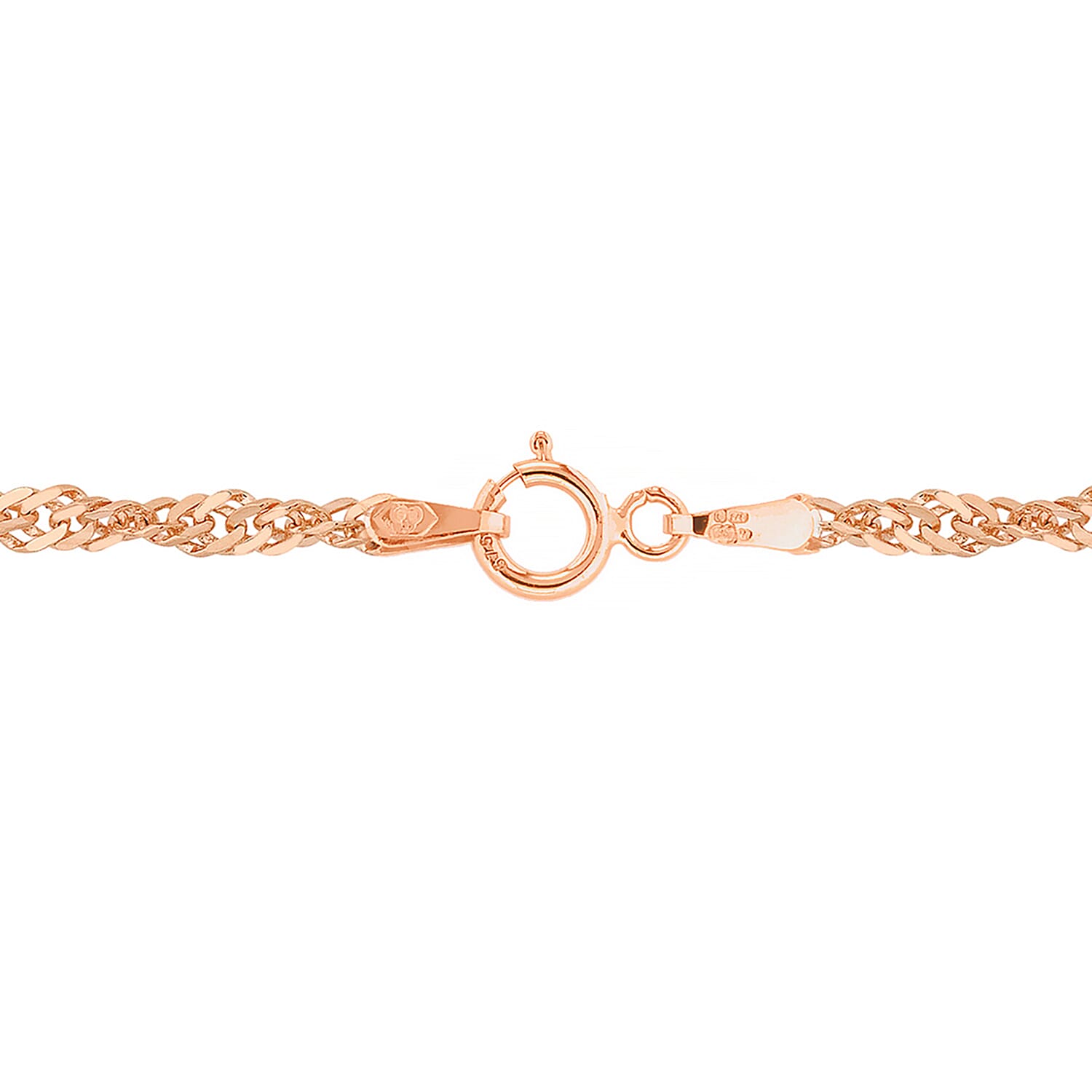 9K Rose Gold  Chain (Size - 18),  Gold Wt. 3.3 Gms
