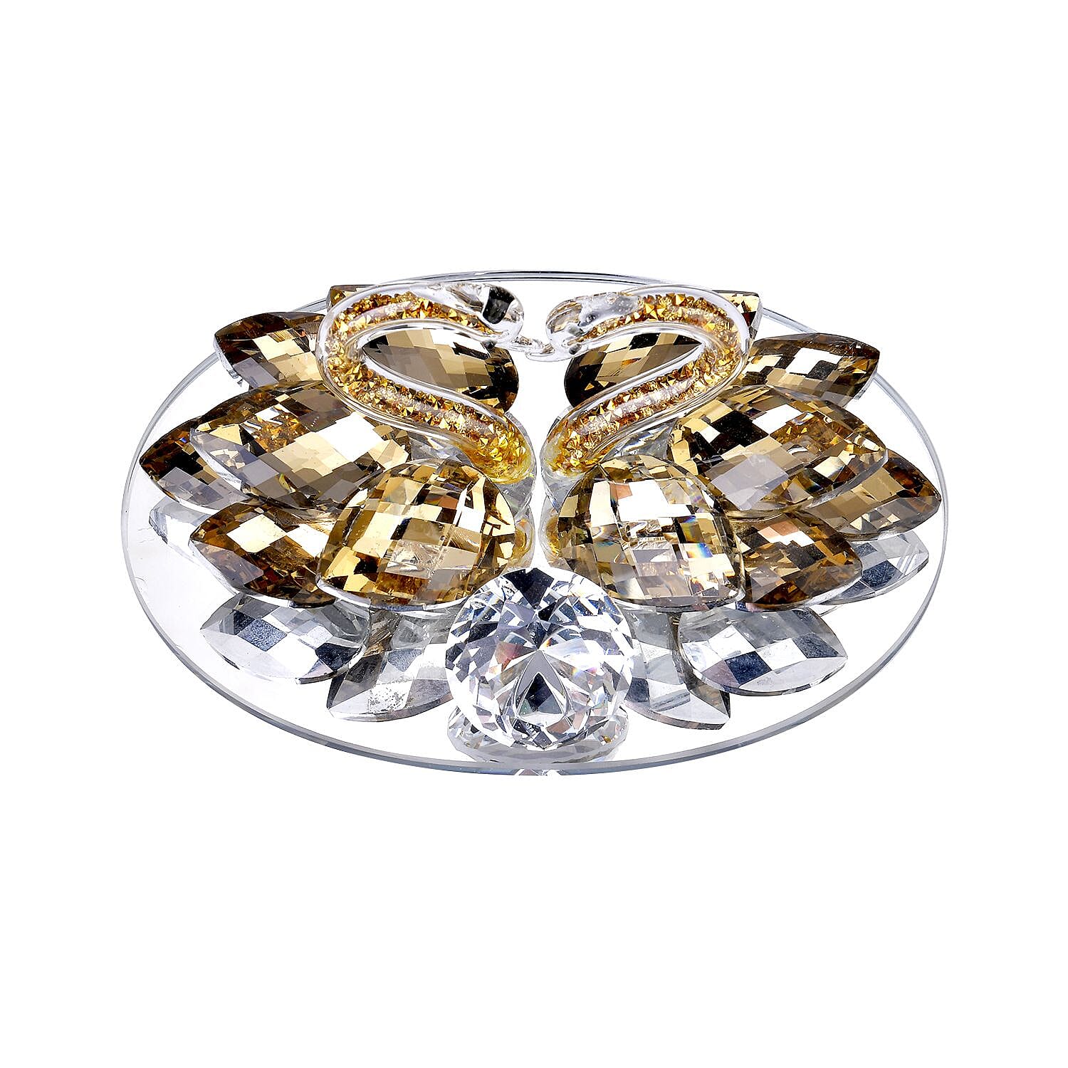 LIMITED EDITION- Crystal Pair of Swans Figurine