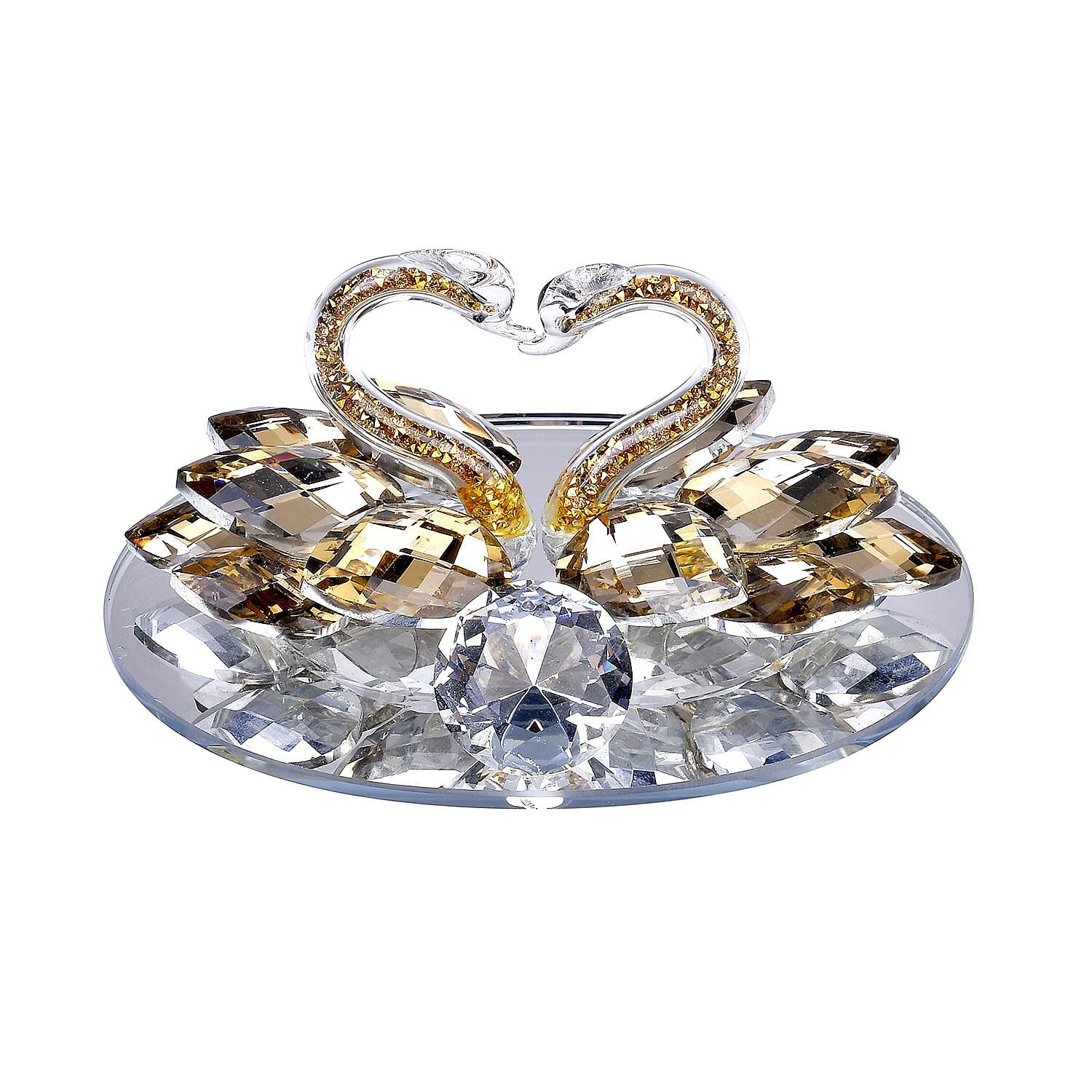 LIMITED EDITION- Crystal Pair of Swans Figurine