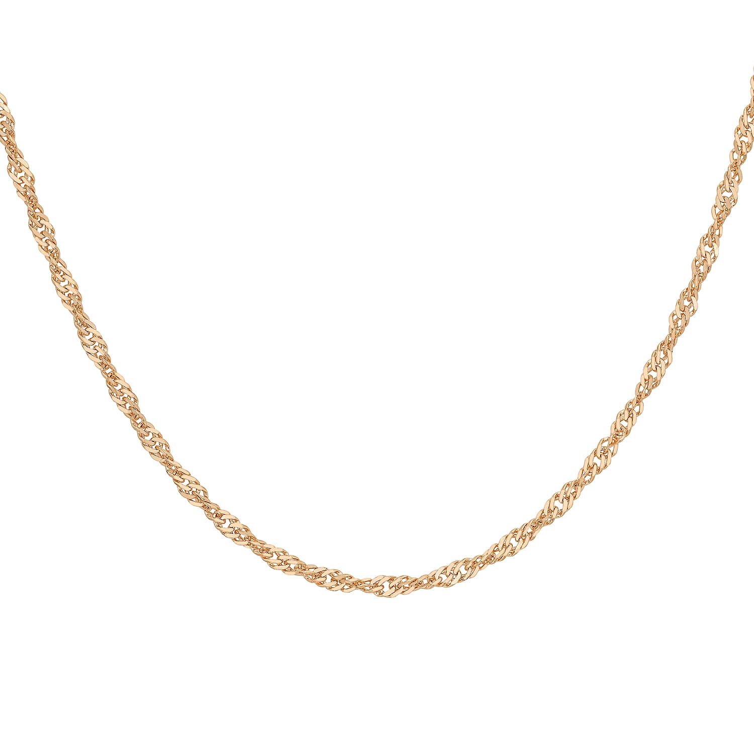 9K Rose Gold  Chain (Size - 20),  Gold Wt. 3.7 Gms