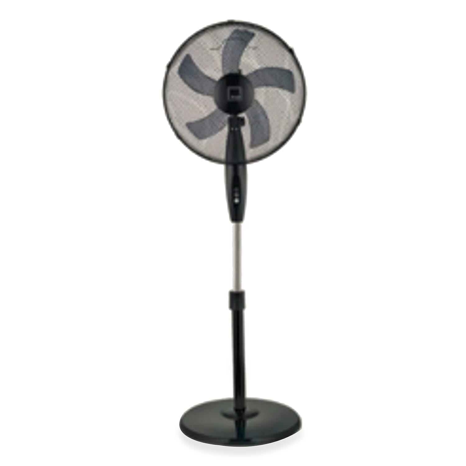 KNIGHT 16 Inch Stand Fan with 3 Adjustable Speeds and Heavy Round Base - Black