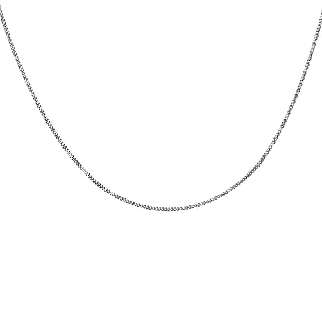9K White Gold  Chain (Size - 18),  Gold Wt. 2.1 Gms