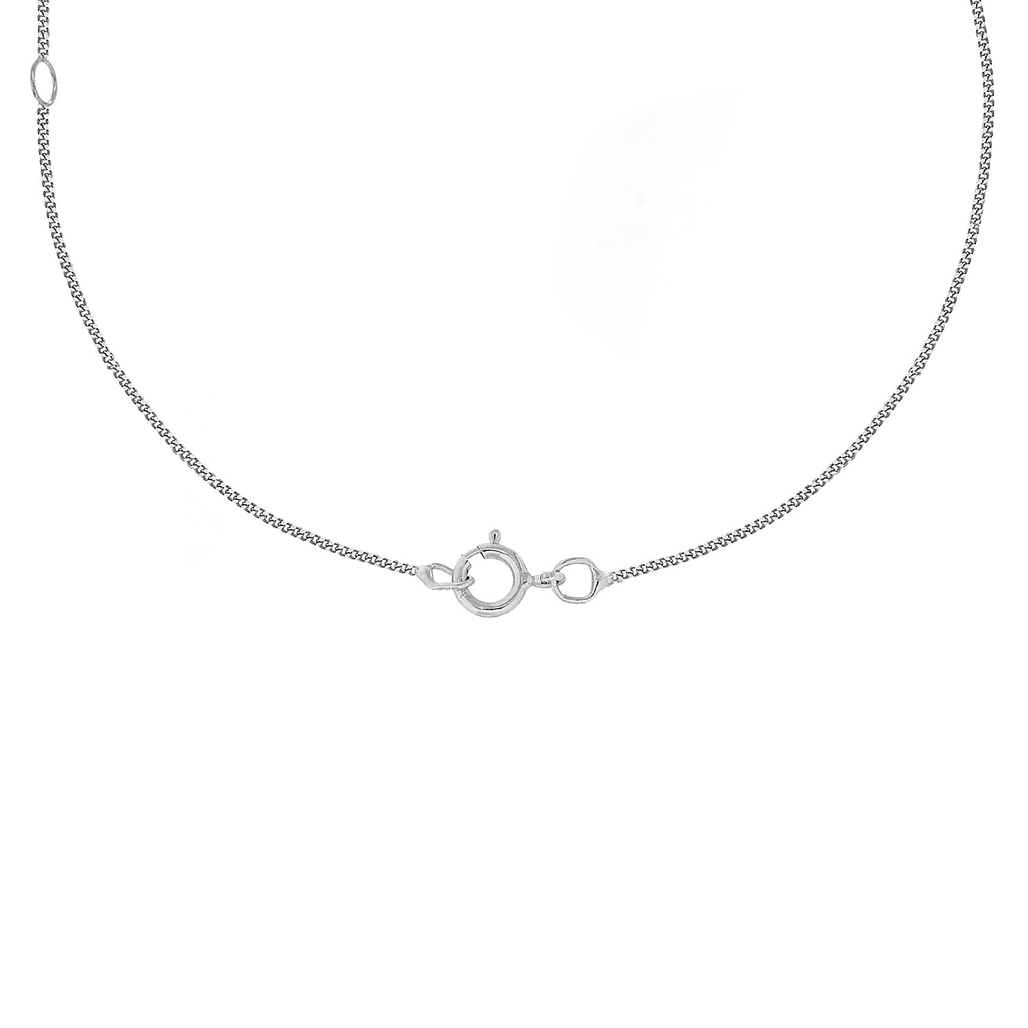9K White Gold Chain (Size - 18), Gold Wt. 2.1 Gms 9K White Gold Chain (Size - 18), Gold Wt. 2.1 Gms