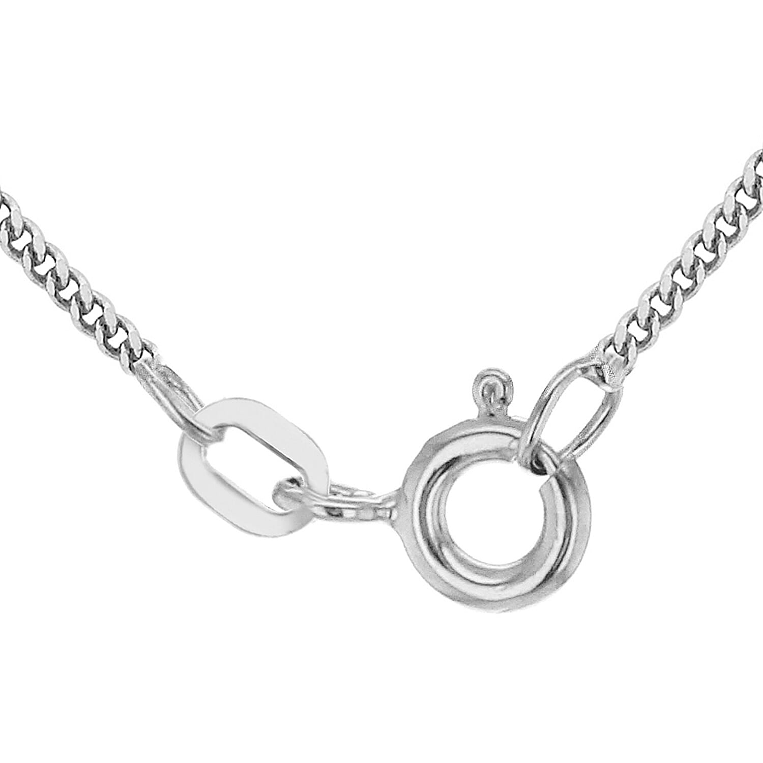 9K White Gold  Chain (Size - 16),  Gold Wt. 1.9 Gms