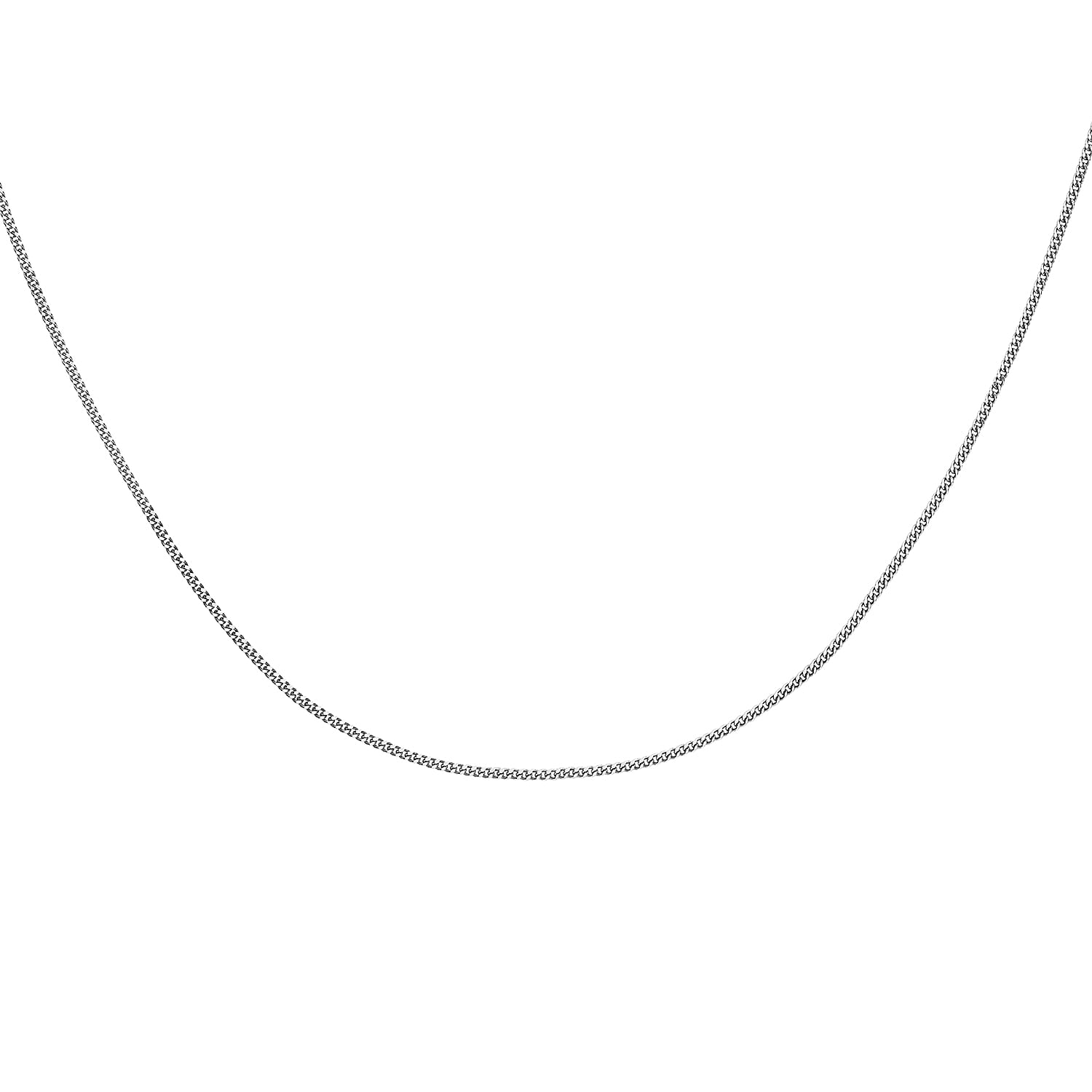 9K White Gold  Chain (Size - 16),  Gold Wt. 1.9 Gms