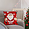 100% Cotton Towel Embroidery Soft Cushion Cover with Christmas Tree Pattern (45x45cm)