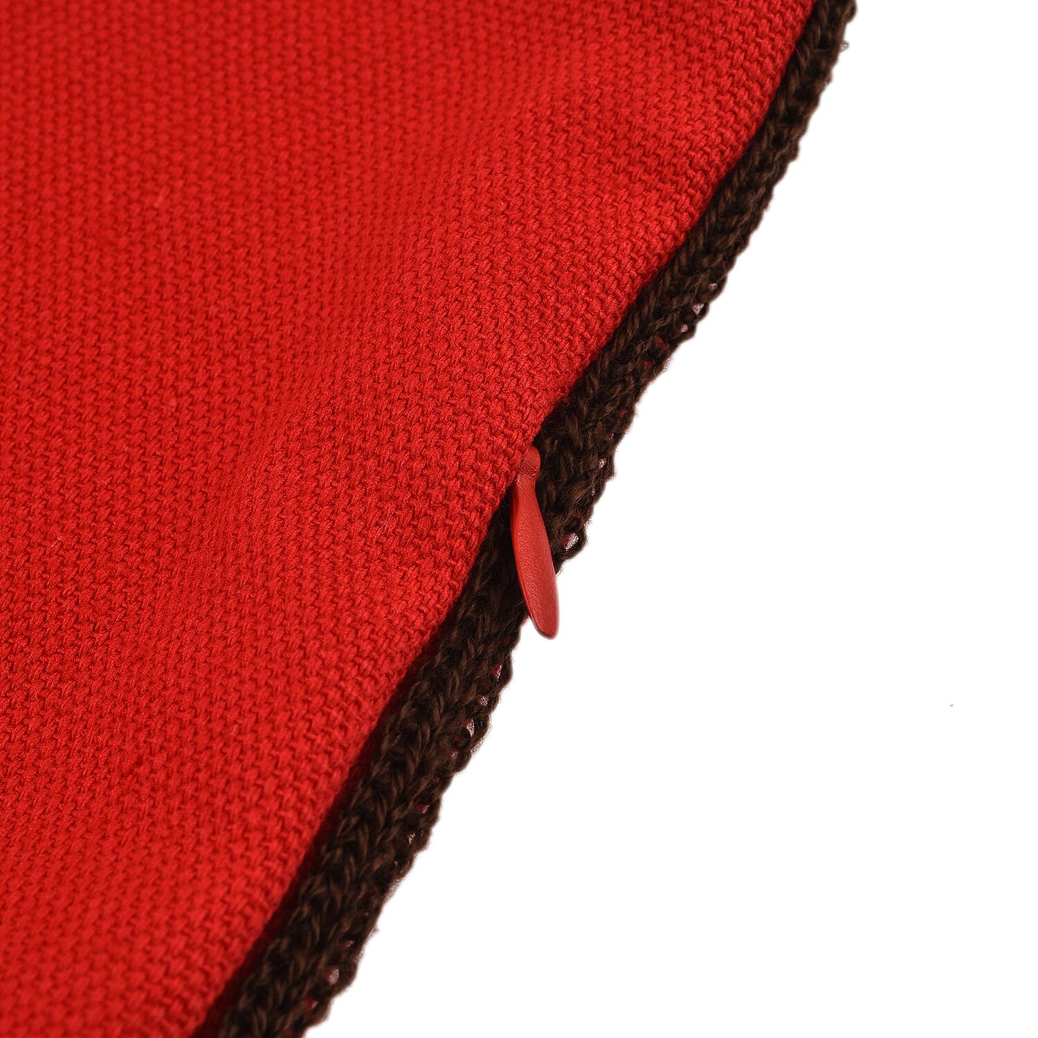 100% Cotton Towel Embroidery Soft Cushion Cover with Snowman Pattern (45x45cm)