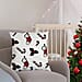 100% Cotton Towel Embroidery Soft Cushion Cover with Stocking Pattern (45x45cm)