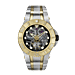 Nubeo Manta Tourbillon Movement Two Tone Dial 20 ATM Water Resistant Watch with Stainless Steeel Bracelet