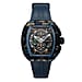 Nubeo Magellan Chronograph Blue Dial 5 ATM Water Resistant Watch with Rubber Strap