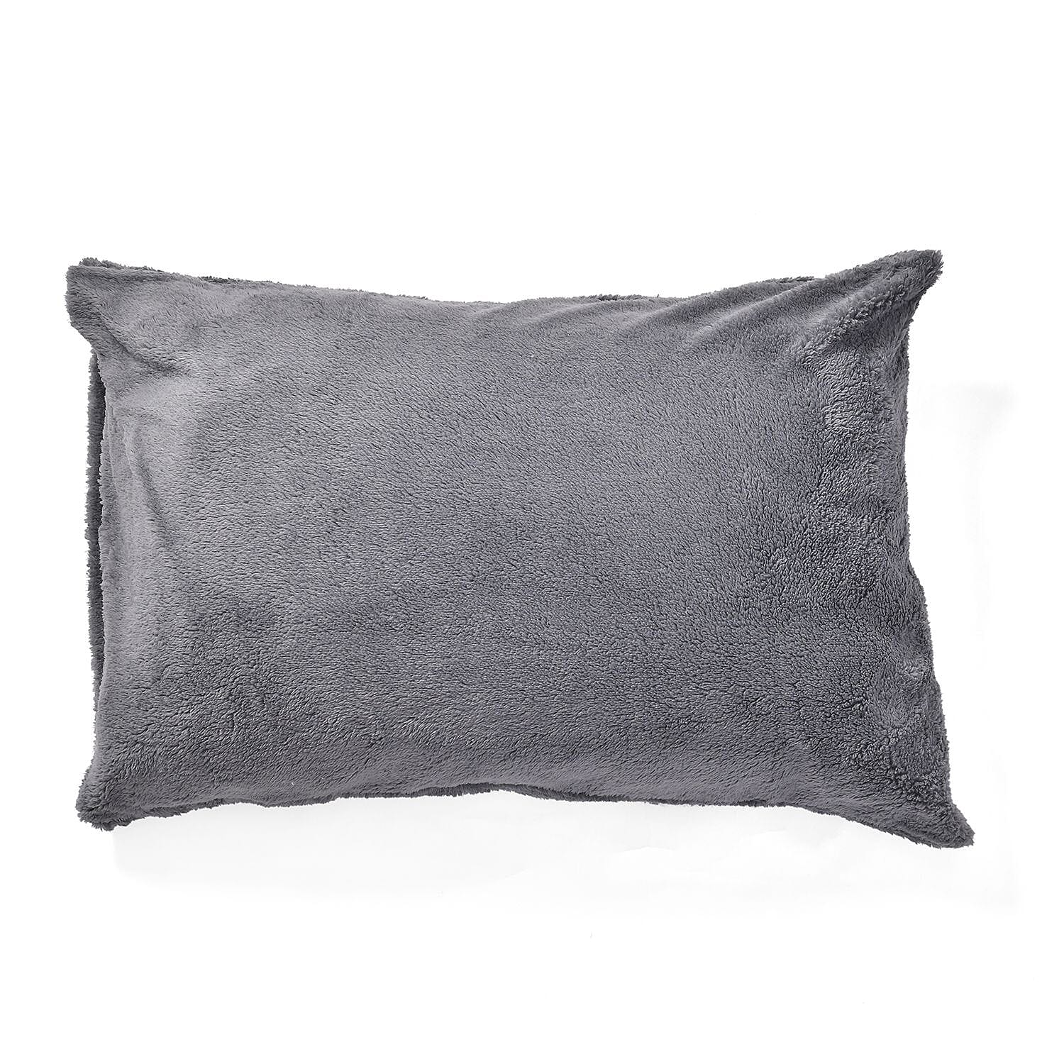 Luxury Edition - 3 Piece Set Teddy Fleece Duvet Cover & 2 Pillowcases - Grey