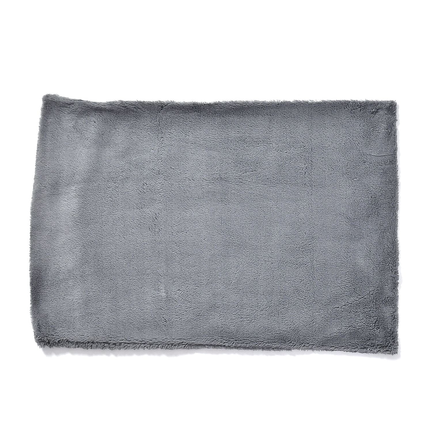 Luxury Edition - 3 Piece Set Teddy Fleece Duvet Cover & 2 Pillowcases - Grey