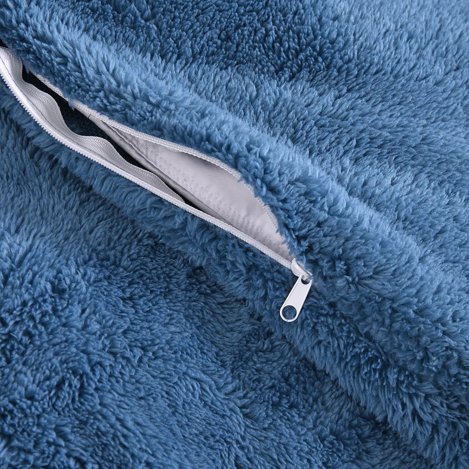 Luxury Edition - 3 Piece Set Teddy Fleece Duvet Cover & 2 Pillowcases - Grey