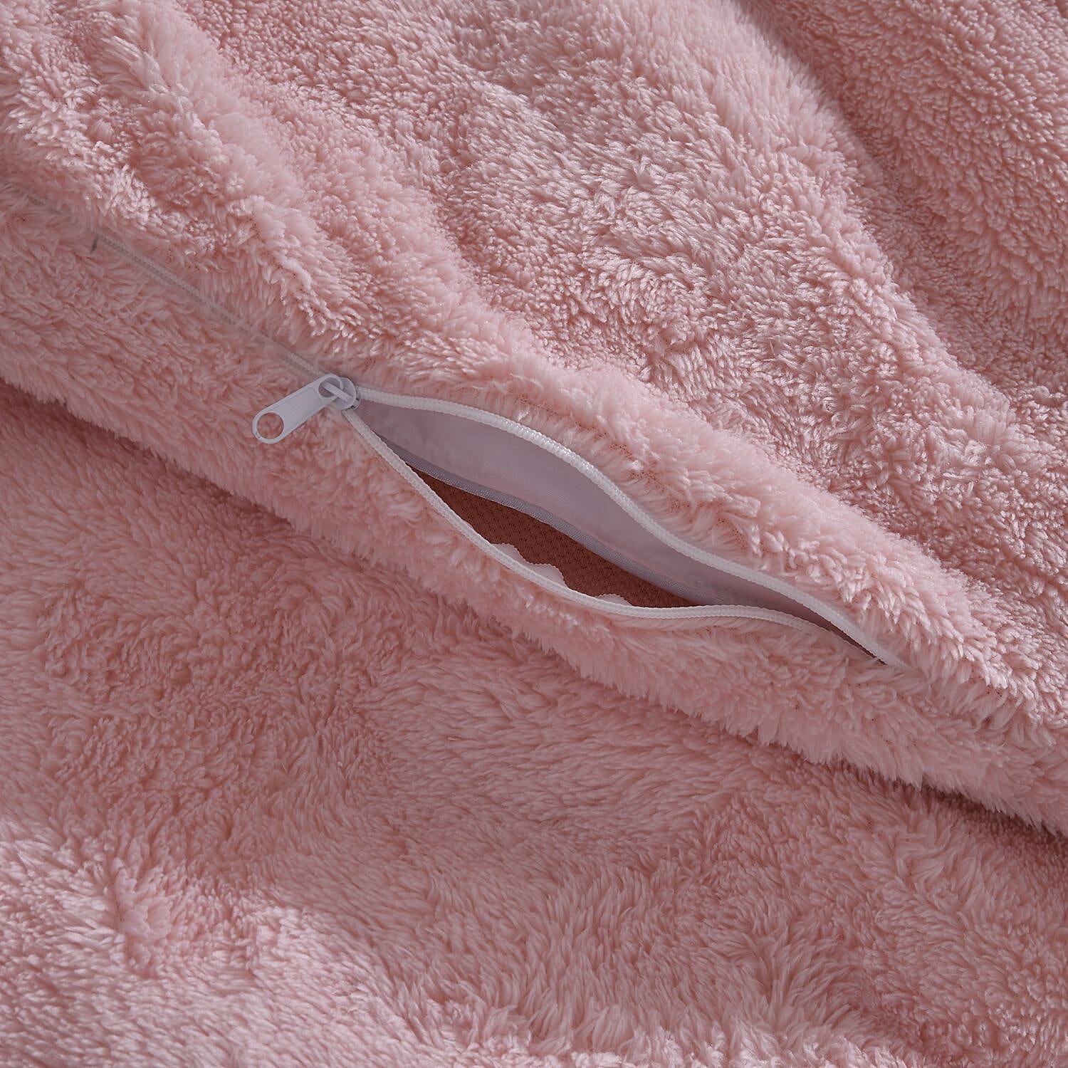 Luxury Edition - 3 Piece Set Teddy Fleece Duvet Cover & 2 Pillowcases - Grey