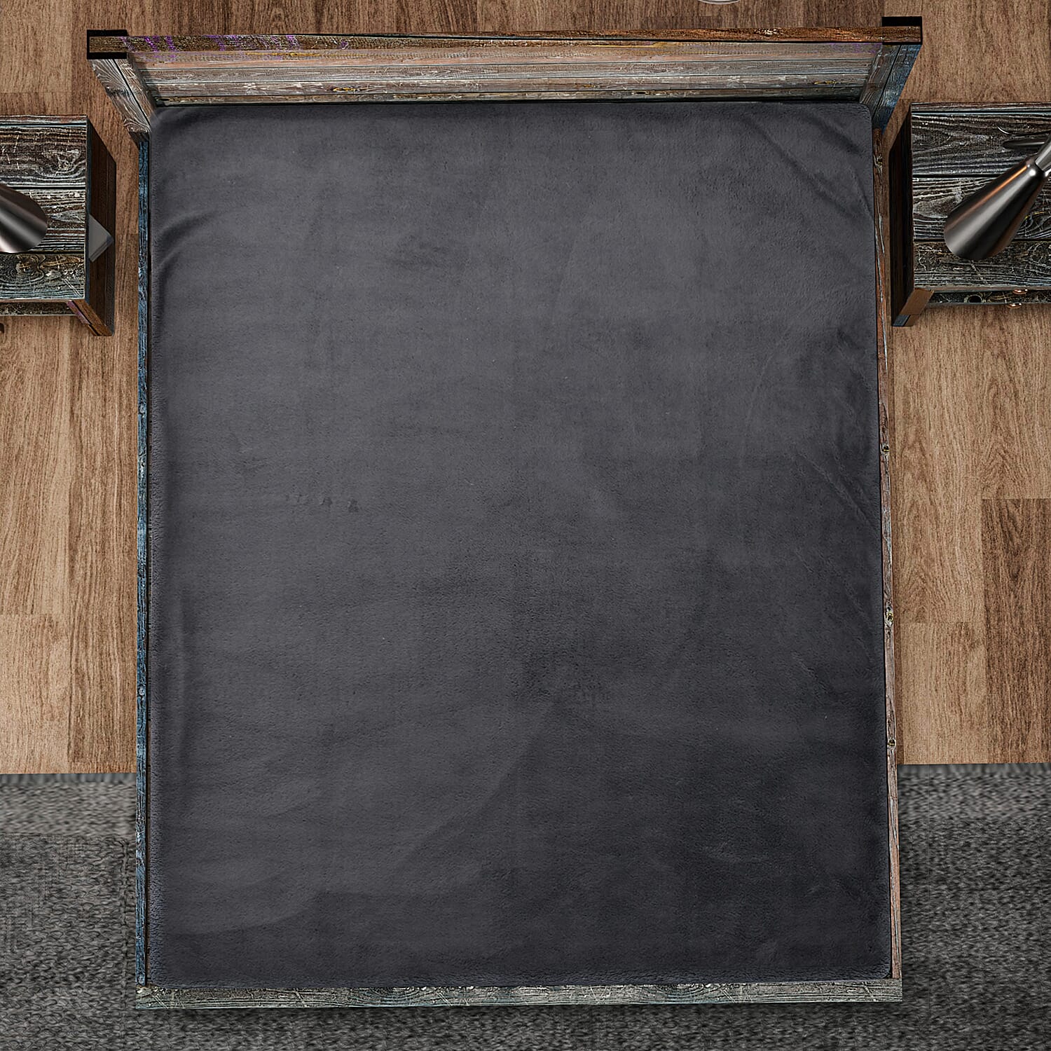 Luxury Edition - Teddy Fleece Fitted Sheet - Grey