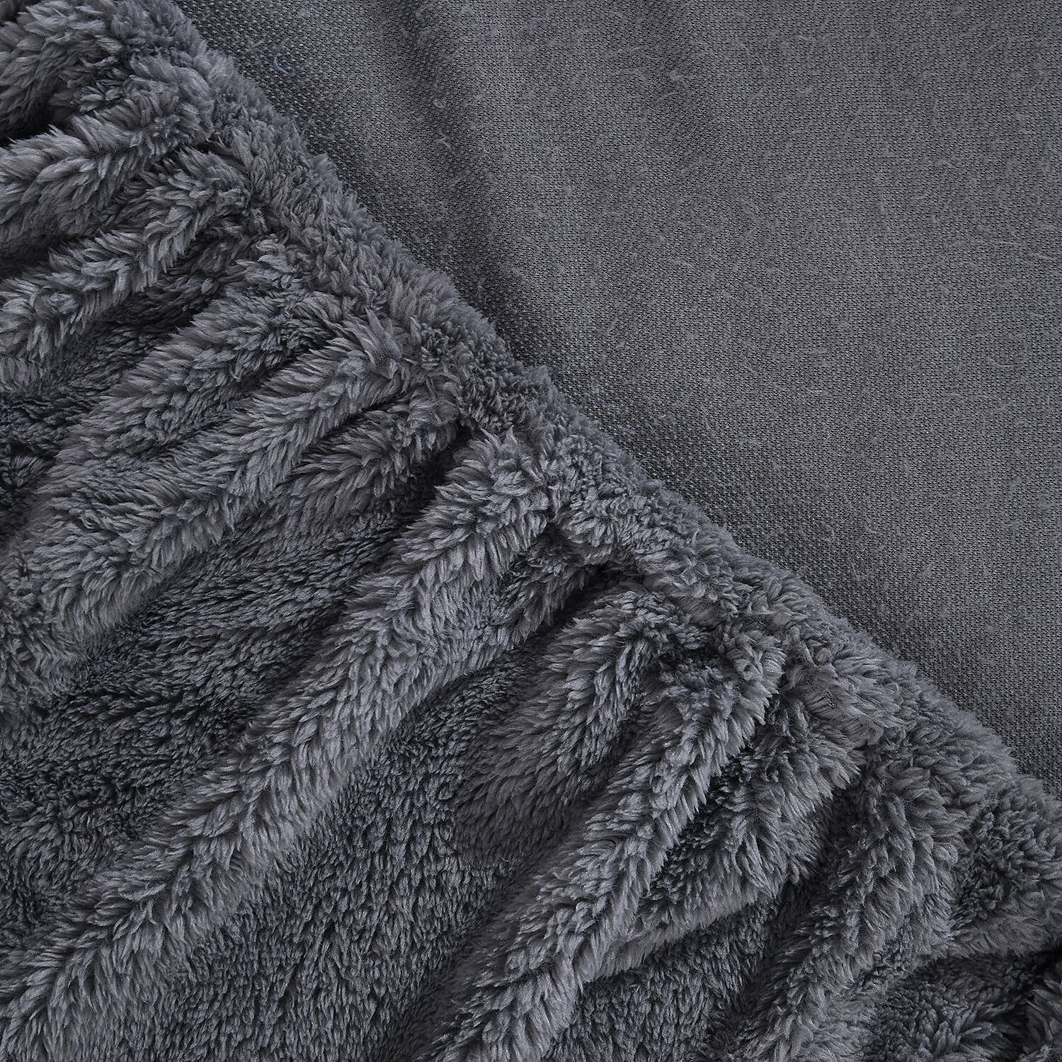 Luxury Edition - Teddy Fleece Fitted Sheet - Grey