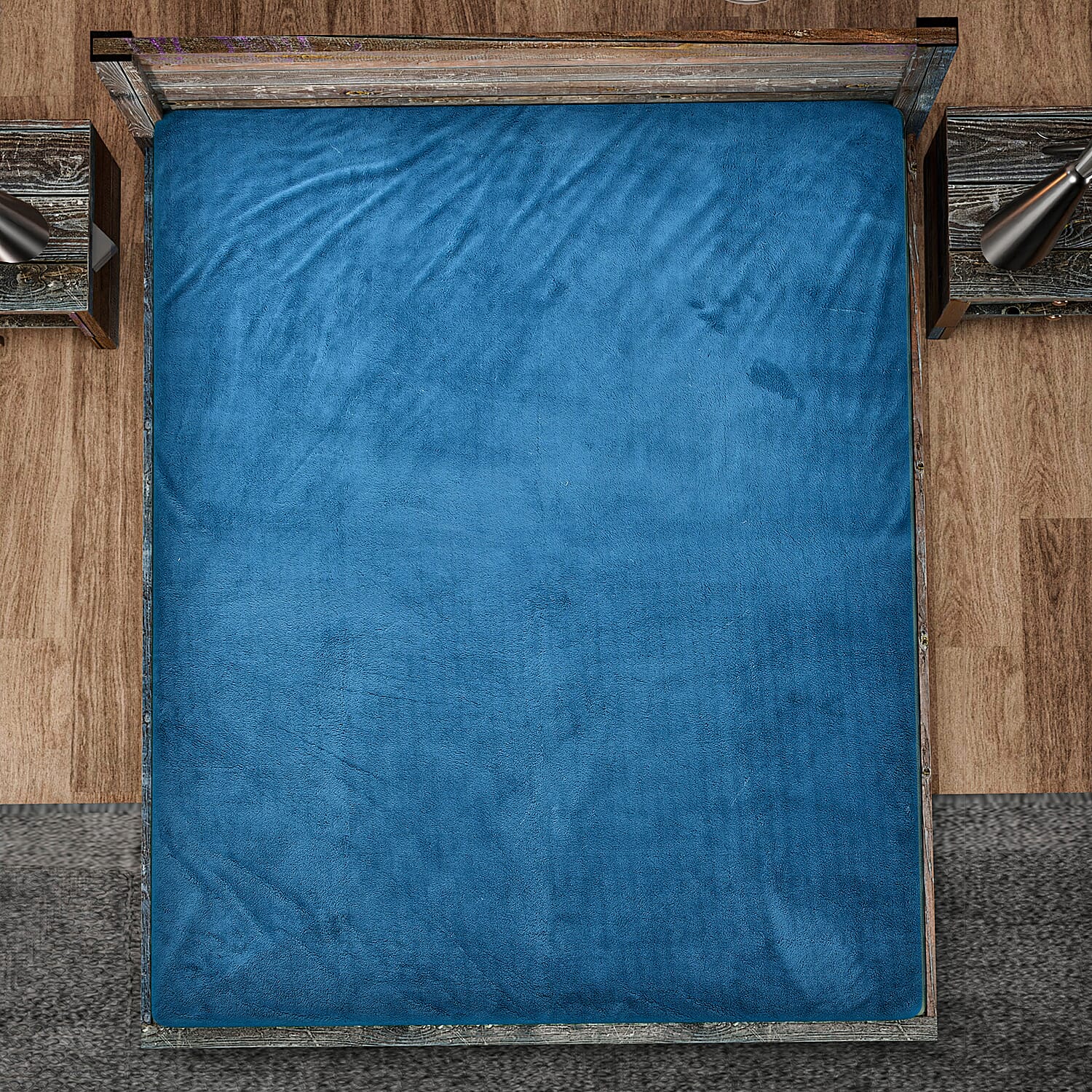 Luxury Edition - Teddy Fleece Fitted Sheet - Grey