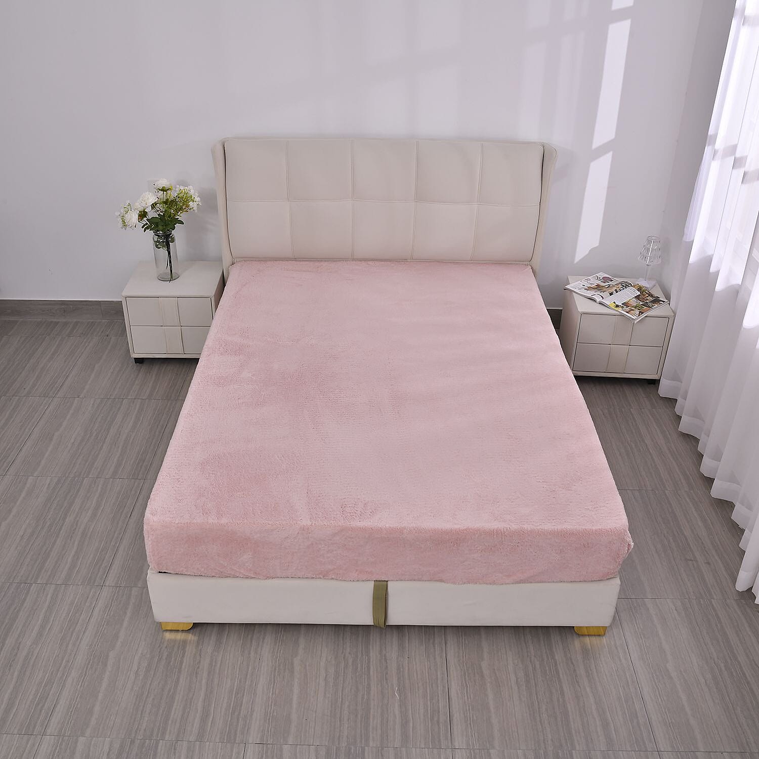 Luxury Edition - Teddy Fleece Fitted Sheet - Grey