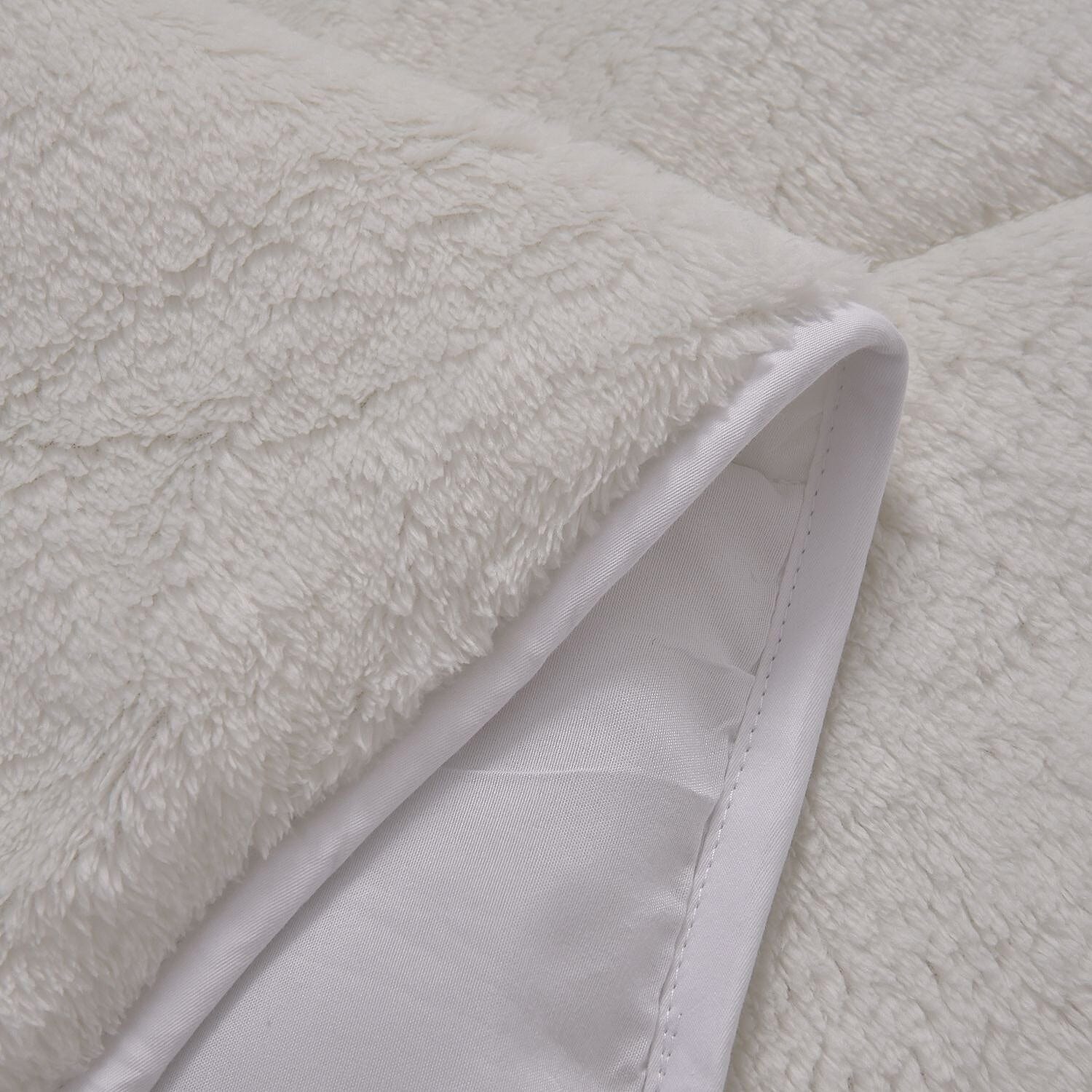 Luxury Edition - Teddy Fleece Quilted Mattress Enhancer - Grey