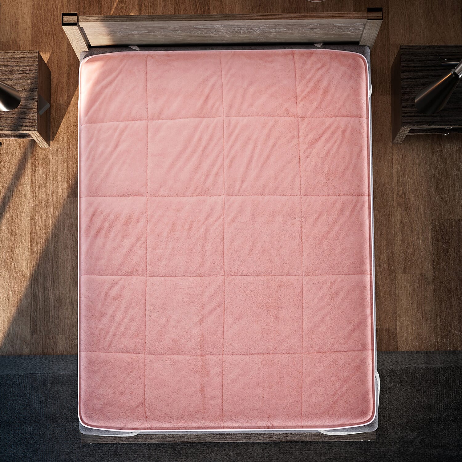 Luxury Edition - Teddy Fleece Quilted Mattress Enhancer - Grey