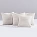 Set of 4 Teddy Fleece Solid Cushion Cover with Zipper (Size 45x45 cm) - Dark Grey