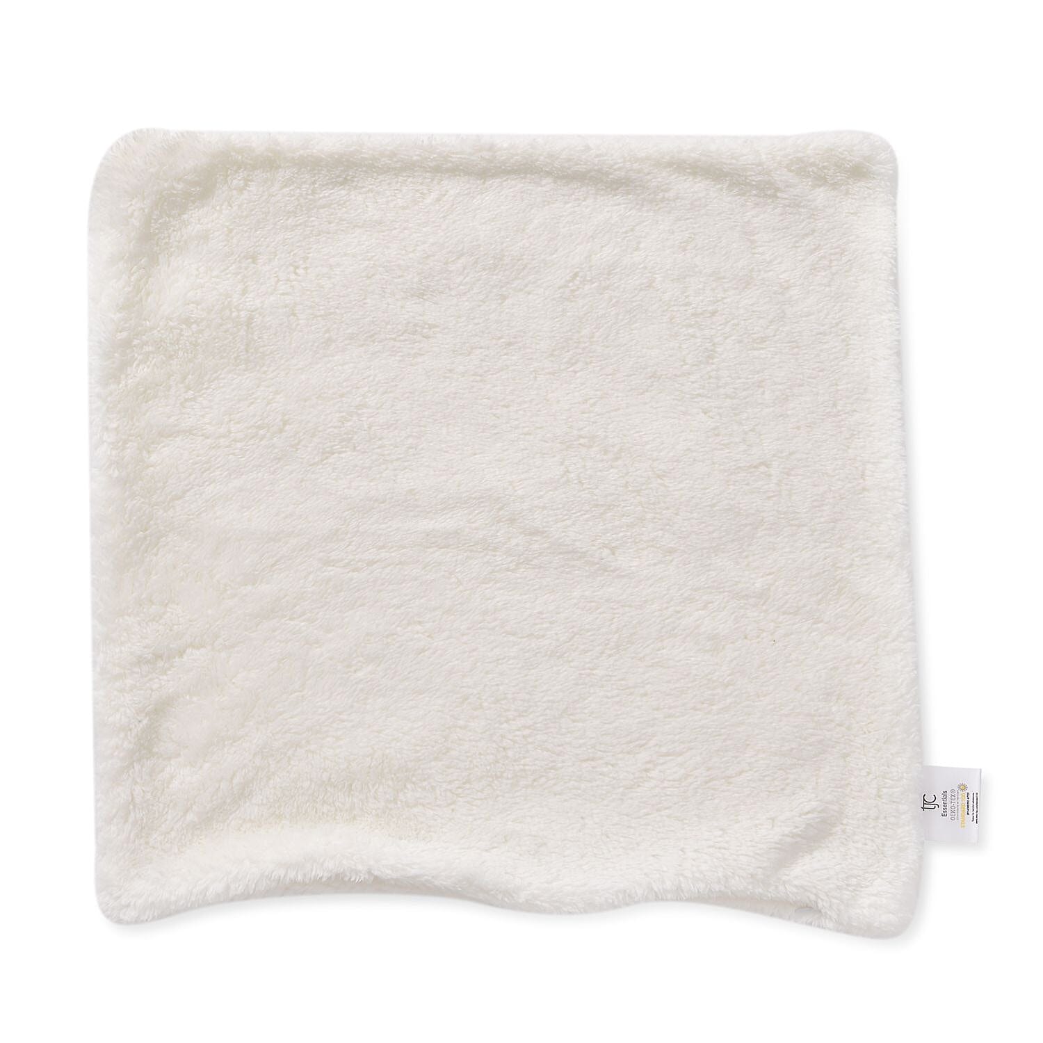 Luxury Edition - Set of 4 Teddy Fleece Cushion Covers - White