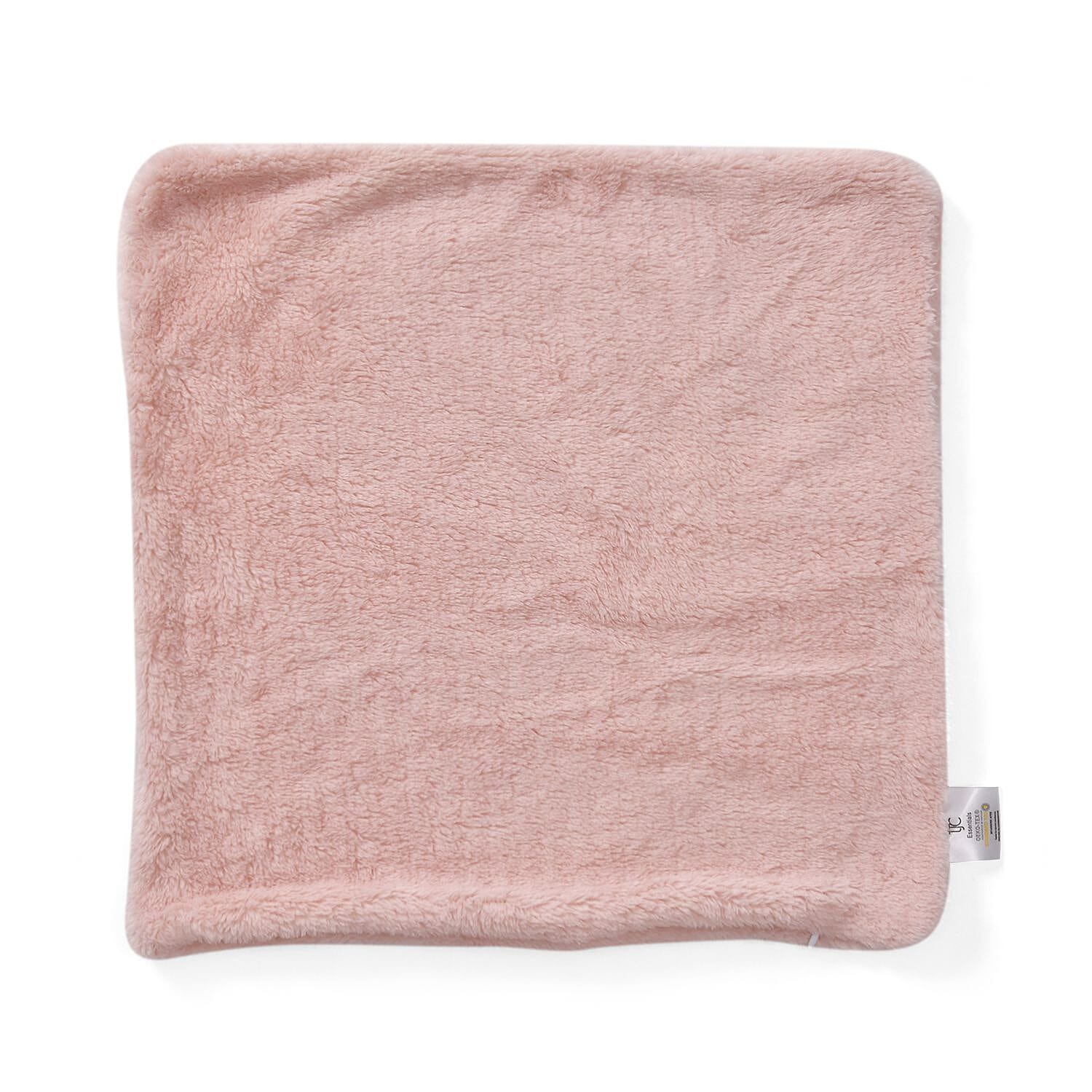 Luxury Edition - Set of 4 Teddy Fleece Cushion Covers - Pink