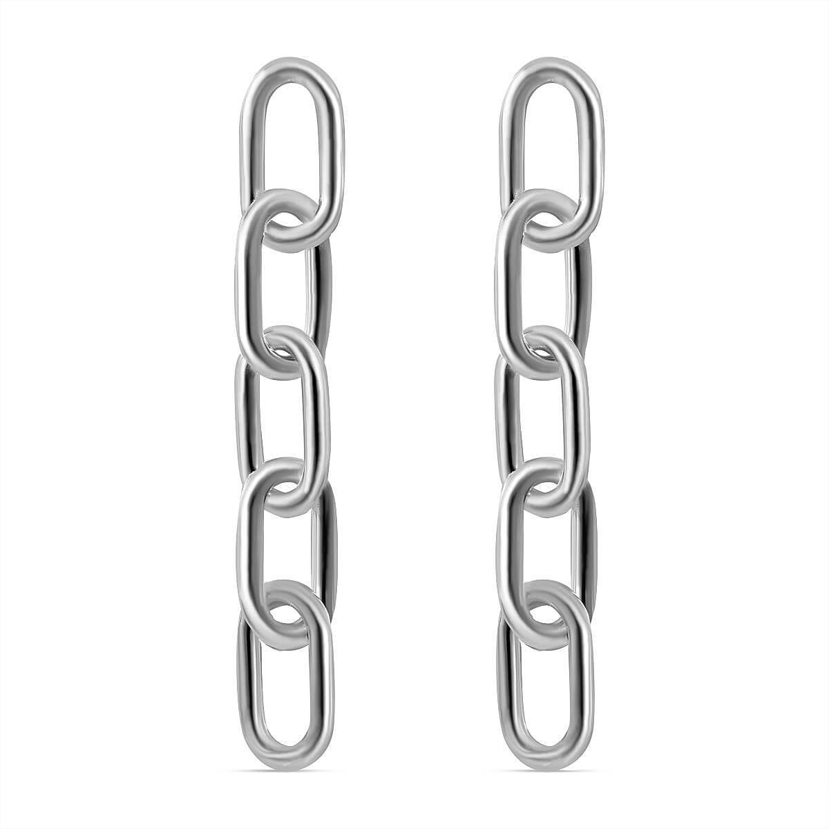 Sterling Silver Paper Clip Earrings